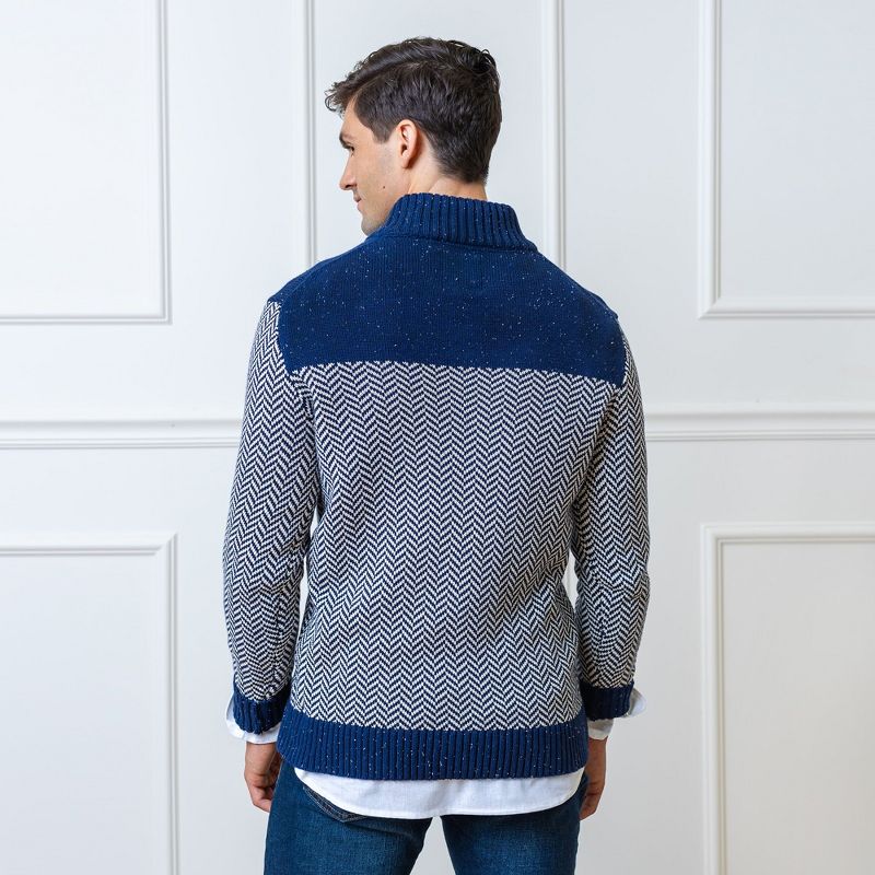 Hope & Henry Mens' Half Zip Pullover Sweater, 4 of 7