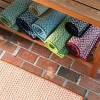 Colonial Mills Houndstooth Braided Doormat, 22" x 34", Leaf Green - 2 of 4