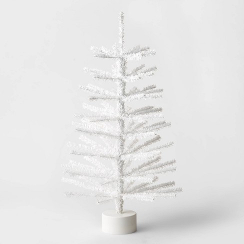 Small white fake 2024 christmas tree