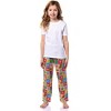Scooby-Doo Girls Pjs All Over Print Square Icons Lounge Pajama Pants Multicolored - 2 of 4
