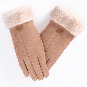 HTUTWOO Winter Gloves for Women, Fashion Warm Suede Outdoor Gloves, Touch Screen Texting Gloves for Running, Cycling and Driving - 1 of 4