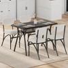 GustoWave Velvet Dining Chairs Set of 4, Modern Upholstered Kitchen Chairs with Sturdy Metal Legs for Dining Room, Kitchen, Living Room - 3 of 4