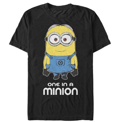 Men's Despicable Me One In Minion T-shirt - Black - 4x Large : Target