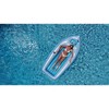 Swimline 8.75' Inflatable Classic Boat Cruiser with Cooler 1-Person Swimming Pool Float - Silver/Blue - 4 of 4