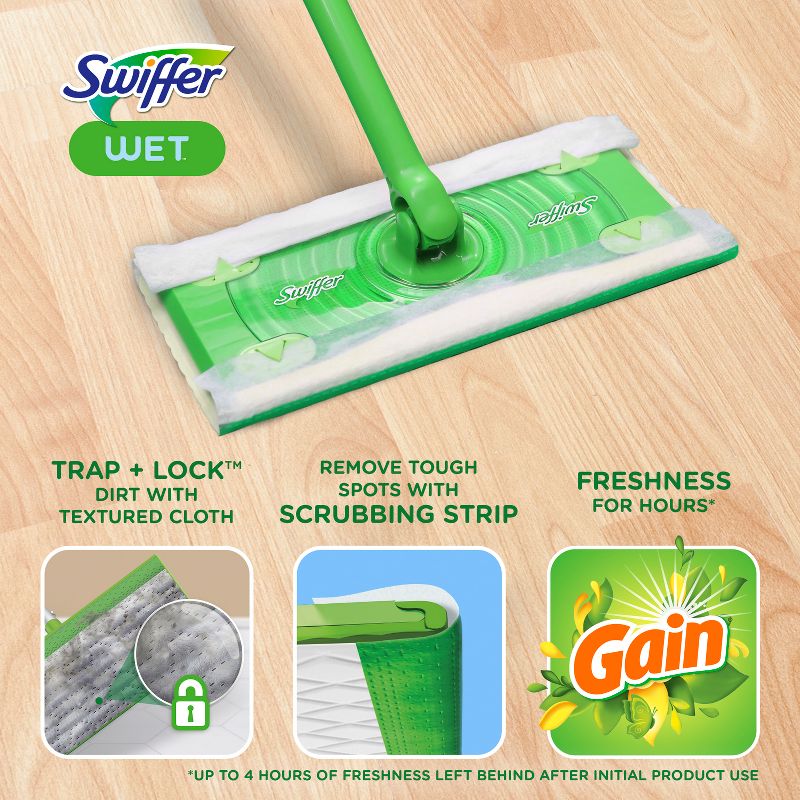 Swiffer Sweeper Wet Mopping Cloths - Gain Scent - 24ct, 4 of 17