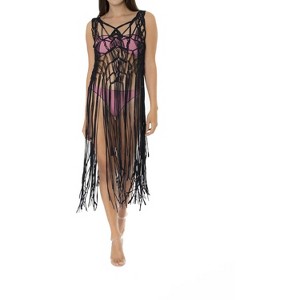 Women's Olivia Cover Up Macrame - NHall Resortwear - 1 of 2