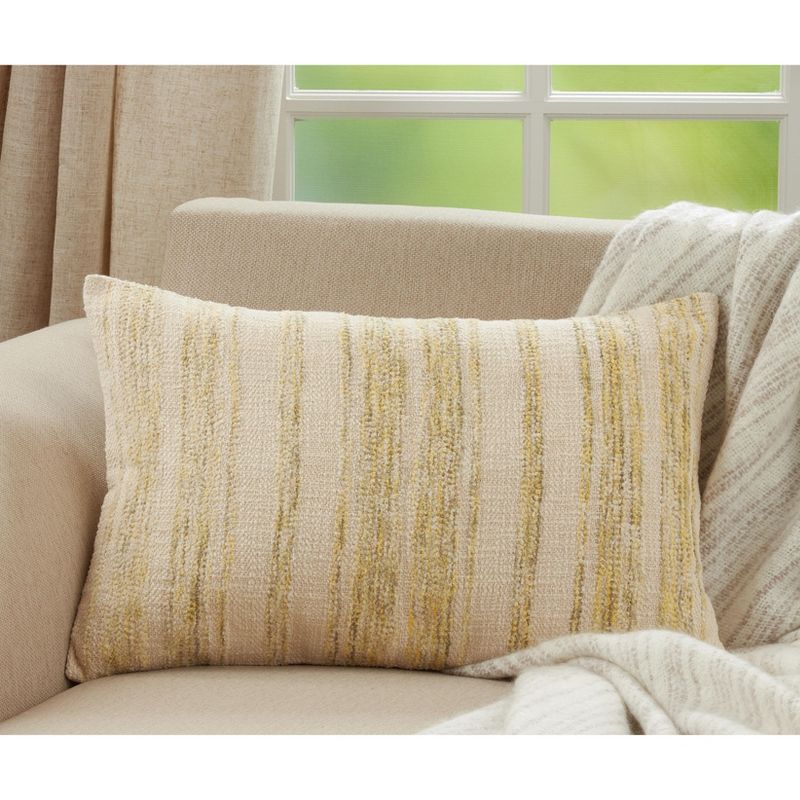 Saro Lifestyle Striped Woven  Decorative Pillow Cover, 3 of 4
