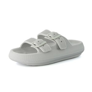 CUSHIONAIRE Women's Fame recovery cloud slide with +Comfort - 1 of 4