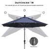 PURPLE LEAF Patio Umbrella Outdoor Table Umbrella Aluminum Frame Market Umbrella Sun Umbrella with 8 Sturdy Ribs - 4 of 4
