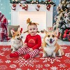 Christmas Snowflake Area Rug Non-Slip Decorative Indoor Rug, Non Shedding Low Pile Living Room Carpet - 4 of 4