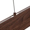 C Cattleya Wood Finish Aluminum Dimmable LED Linear Pendant Light - 3 of 4