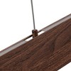 C Cattleya Wood Finish Aluminum Dimmable LED Linear Pendant Light - image 3 of 4