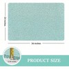 24x36 Inch Non - Slip Bath Mat with Drain, Quick Drying Loofah Shower Mat for Tub and Bathroom, Green. - 2 of 4