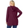Woman Within Plus Size Waffle-Thermal Hoodie - 3 of 4