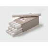 tagltd 8" Straight Classic White Taper Paraffin Wax Candle - 2 of 3
