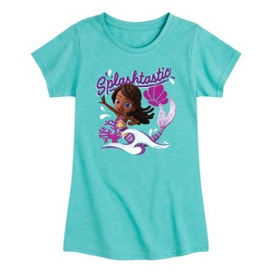Girls' - Santiago of the Seas - Splashtastic Mermaid Fitted Short Sleeve Graphic T-Shirt - 1 of 4