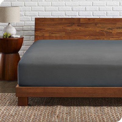 thumbnail image 2 of Bare Home 100% Organic Cotton Jersey Fitted Sheet – Deep Pocket, Solid Color, Machine Washable 2 of 4