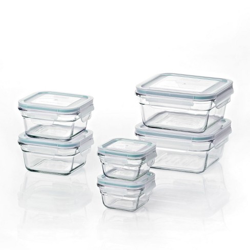 Glasslock Oven And Microwave Safe Glass Food Storage Containers 12 Piece Set  : Target