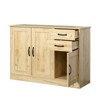 TiramisuBest Modern Wood Buffet Sideboard 43"/56" 2 Doors 2 Drawers Adjustable Shelf Entryway Dining Room Console Storage Cabinet - 4 of 4