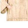 PAVILIA Fleece Wearable Blanket with Sleeves, Warm Cozy Soft Functional Lightweight Sleeved Throw Adults Men Women - 2 of 4