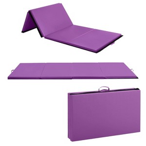 FDW Gymnastics Mat Gym Mat Tumbling Mat 4 Foldding Mat Tumbling Mat Exercise Mat Stretching Arts Home Gym Mat Yoga Mat - 1 of 4