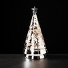 10.25"H Sullivans Christmas LED Village Shimmer Tree Light, Silver, Indoor Christmas Decor - 4 of 4