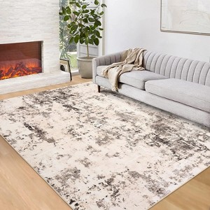 Washable Area Rug, Vintage Foldable Thin Rug Soft, Low-Pile Non-Slip Stain Resistant Floor Carpet Indoor for Living Room Bedroom Dining - 1 of 4