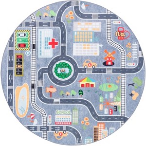 Santa Monica Kids SMK127  Machine Washable Skid-Resistant Power Loomed Indoor Rugs - Safavieh Kids - 1 of 4