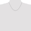 Black Bow Jewelry 1.1mm 10k White Gold Solid Box Chain Necklace - 2 of 4