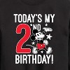 Girls' - Disney - Today's My 2nd Birthday Graphic Long Sleeve Fleece Sweatshirt - 2 of 4