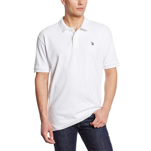 U.S. Polo Assn. Men's Solid Interlock Polo Shirt BKLG-XL