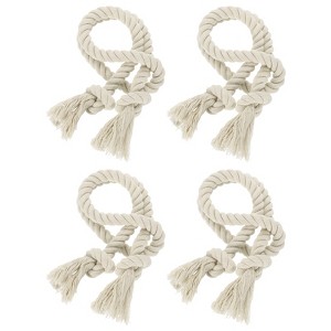 Unique Bargains Hand-Woven Decorative Tassel Rope Curtain Tiebacks 30" - 1 of 4