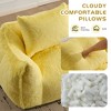 KWPZQEB Bean Bag Chairs for Adults, Ultra Soft Loveseat with 2 Pillows, Oversized Bean Bag Sofa Lounge Chair for Living Room, Bedroom - 4 of 4