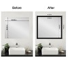 Amanti Art Mirror Makeover Bathroom Mirror Frame Border Kit  - Fully Assembled Peel and Stick Frame - Mirror NOT Included - Avon Black Trim - 4 of 4