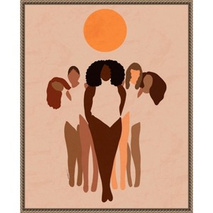 Amanti Art W.o.m.e.n by Carelle N'guessan. Framed Canvas Wall Art - 1 of 4