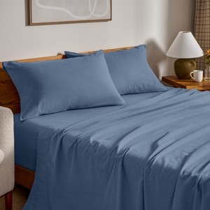 100% Cotton Flannel Sheet Set by Bare Home - 1 of 4