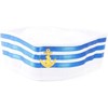 Blue Panda 2 Pack Yacht Captain and Sailor Hat, Halloween Nautical Themed  Party Hats