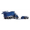 First Gear DCP 1/64 Surf Blue Kenworth T880 Rogue Dump w/ Rogue Transfer Dump Trailer 60-1277 - 3 of 4