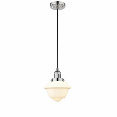 Oxford - 1 Light Cord Hung Mini Pendant In Traditional Style-8 Inches Tall and 7.5 Inches Wide