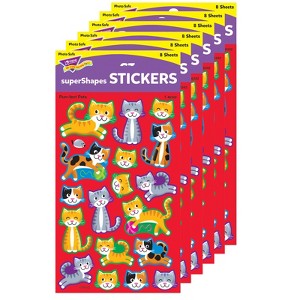TREND Purr-fect Pets superShapes Stickers-Large, 144 Per Pack, 6 Packs - 1 of 4