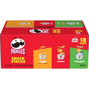 Pringles Snack Stacks Variety Pack Potato Crisps Chips - 12.9oz/18ct - 1 of 4