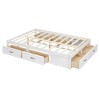 TIRAMISUBEST Full/Queen Size Platform Bed with 6 Storage Drawers on 3 Sides, Modern Storage Bed Frame with Slats Support for Bedroom - 4 of 4