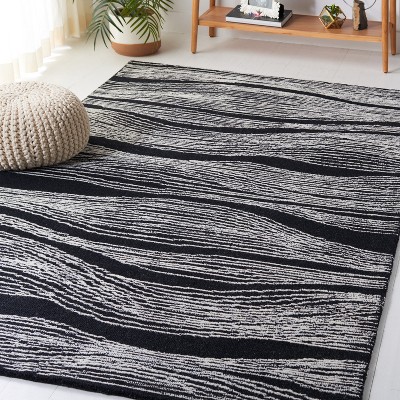 Elegant Noir Hand-Tufted Wool 3' x 5' Rectangular Rug