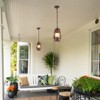 Ludomide Rustic Farmhouse Pendant Light 2 Pack Retro Lantern Ceiling Light Fixture Western Hanging Light for Patios Porch Hallway Kitchen Island - 3 of 4
