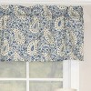 RLF Home Paisley Verveine Tailored 100% Cotton with Fully Lined 3" Rod Pocket Valnance for Windows 50" x 14" Bluejay - 3 of 4