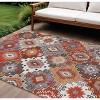 HomeRoots 10' X 14' Rust Lavender And Ivory Southwestern Washable Indoor Outdoor Area Rug - 2 of 4