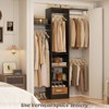 Besiost 20-96'' W Closet System with Hanging Rods and Shelves, Closet Organizer for Bedroom - 4 of 4