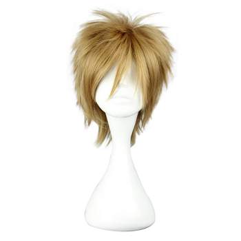 Unique Bargains Wigs Human Hair Wigs for Women with Wig Cap Short Hair