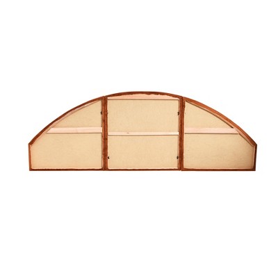Terracotta Velvet Arched King Sound Reducing Headboard