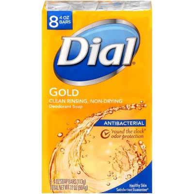 Dial Antibacterial Bar Soap - Gold - 8pk